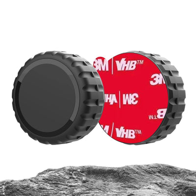 Apple AirTag Case zuschraubbar Wasserfest Selbstklebend Schwarz 4 Stück