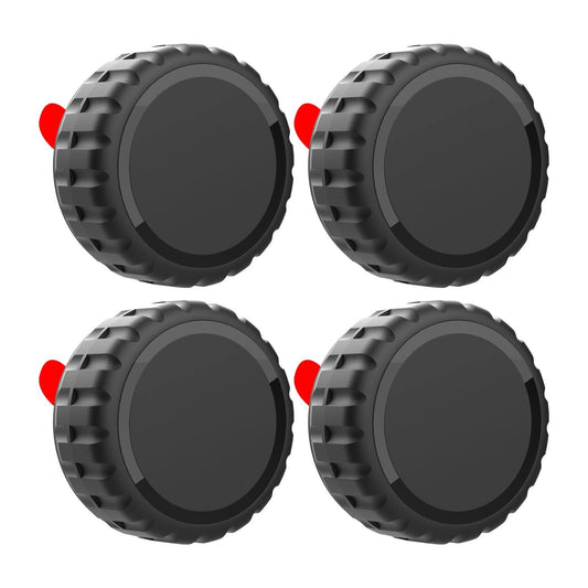 Apple AirTag Case zuschraubbar Wasserfest Selbstklebend Schwarz 4 Stück