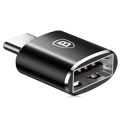 Baseus Adapter von USB auf USB Type-C Kabel Splitter OTG schwarz