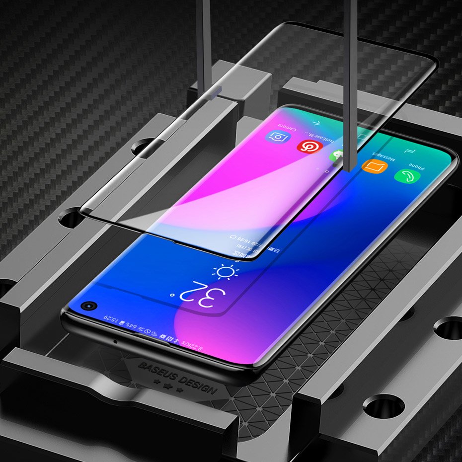 2x Baseus Fullscreen 3D Anti-Blue Displayschutzfolie Samsung Galaxy S10+ Plus