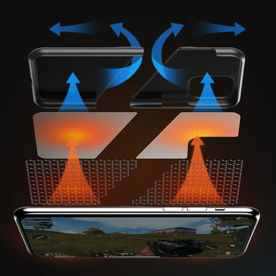 Baseus Airflow Cooling Gaming Schutzhülle Koffer für iPhone 11 / 11 Pro grau