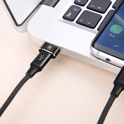 Baseus Adapter von USB Type-C auf USB Kabel Splitter OTG schwarz