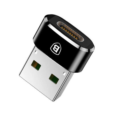 Baseus Adapter von USB Type-C auf USB Kabel Splitter OTG schwarz