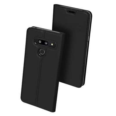 DUX DUCIS Skin Pro Book Case klappbare Schutzhülle für LG G8 ThinQ schwarz
