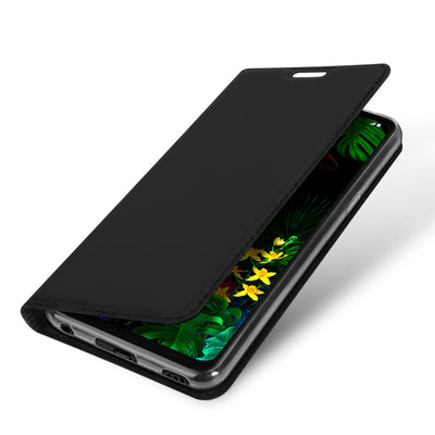 DUX DUCIS Skin Pro Book Case klappbare Schutzhülle für LG G8 ThinQ schwarz