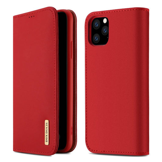 DUX DUCIS Wish Book Case Schutzhülle Kartenfach für iPhone 11 Pro Max Rot