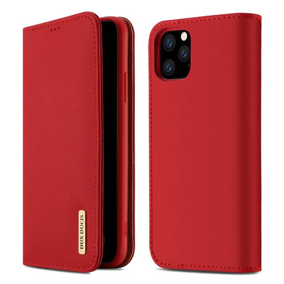 DUX DUCIS Wish Book Case Schutzhülle Kartenfach für iPhone 11 Pro Max Rot