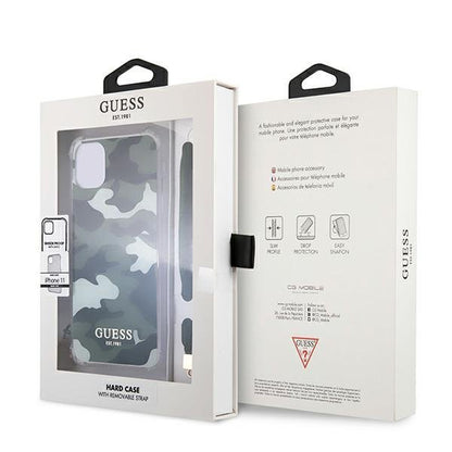 GUESS Camo Kollektion Case Schutzhülle Handyhülle iPhone 12/12 Pro Khaki Camo - StyleCases