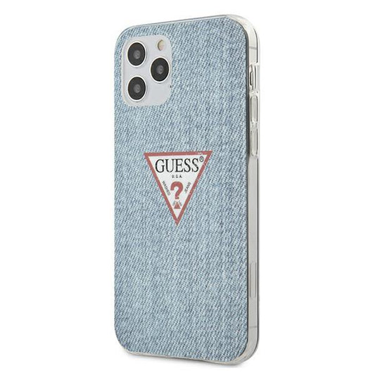 Guess Back Case Schutzhülle Jeans Collection für iPhone 12 / 12 Pro Jeans Blau