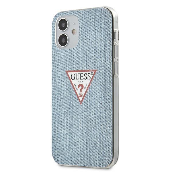 Guess Back Case Schutzhülle Jeans Collection für iPhone 12 mini Jeans Blau