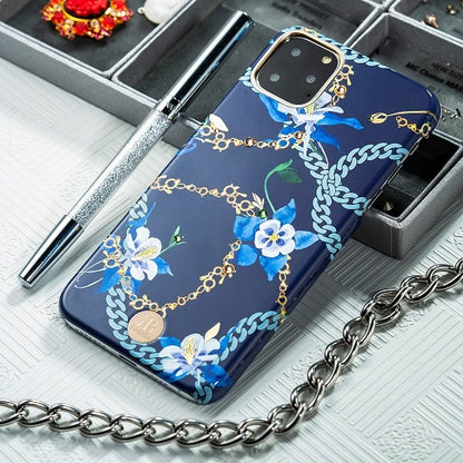 Kingxbar Luxury Series Schutzhülle mit Swarovski-Kristallen iPhone 11 Pro blau - StyleCases