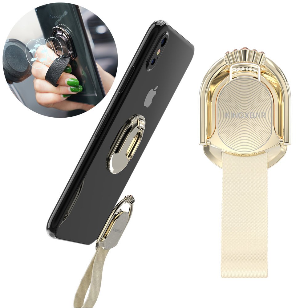 Kingxbar Princess Series Ring, Swarovski Kristalle Halterung für Smartphones