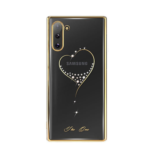 Kingxbar Wish Schutzhülle original Swarovski-Kristallen Samsung Galaxy Note 10 gold