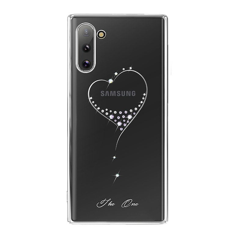 Kingxbar Wish Schutzhülle original Swarovski-Kristallen Samsung Galaxy Note 10 silber