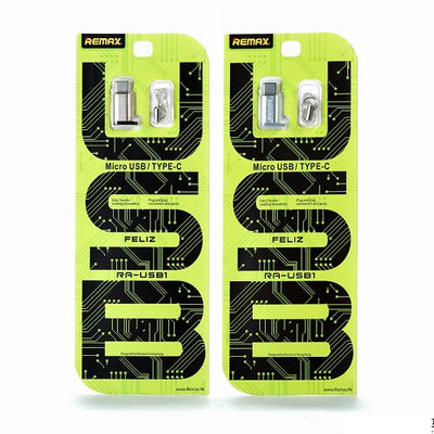Remax RA-USB1 Adapter Micro USB auf USB Typ-C mit Anhänger