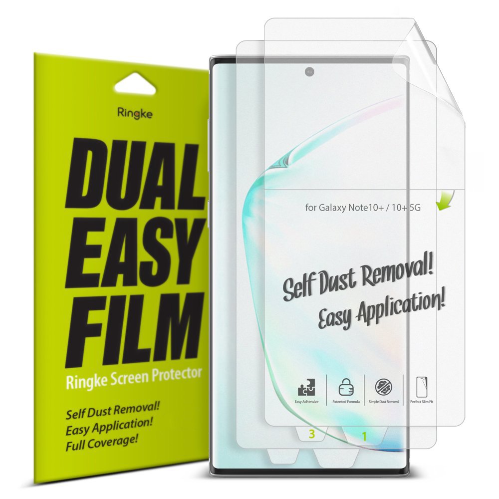 2x Ringke Dual Easy Film Full Cover Displayschutz Folie Samsung Galaxy Note10 / 5G