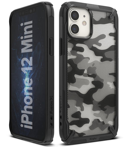 Ringke Fusion X Design Panzer Handyhülle Case für iPhone 12 Mini schwarz Camo - StyleCases