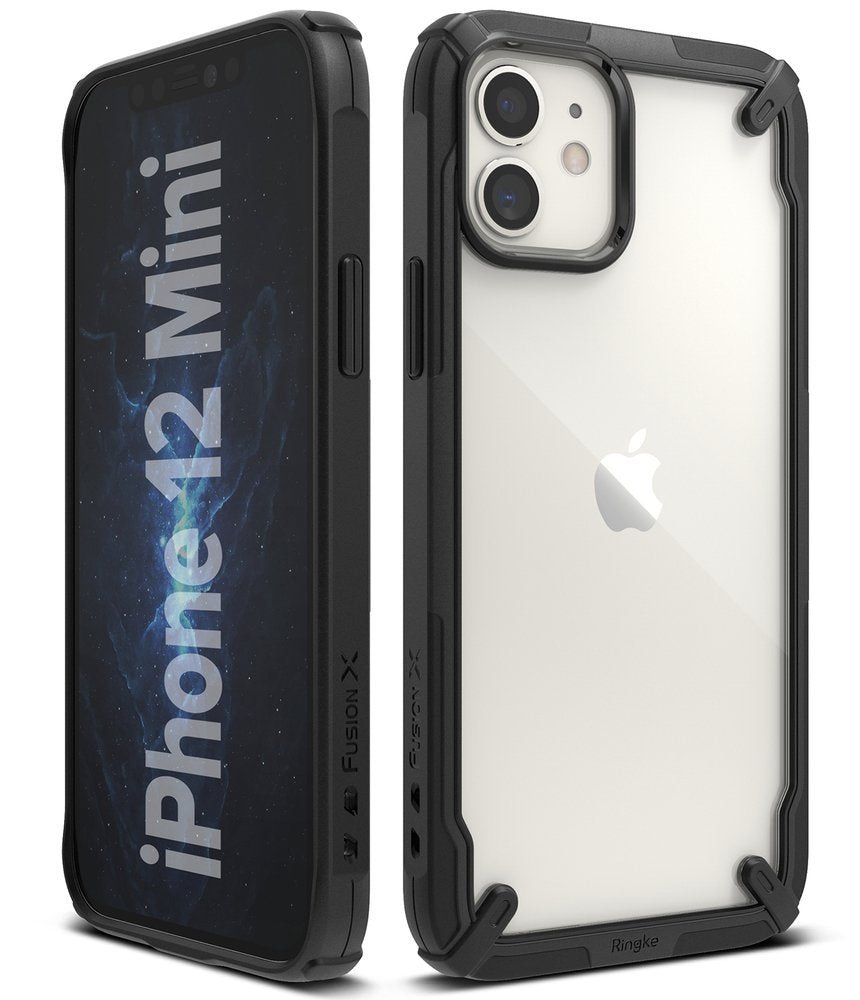 Ringke Fusion X Design Panzer Handyhülle Case für iPhone 12 Mini schwarz