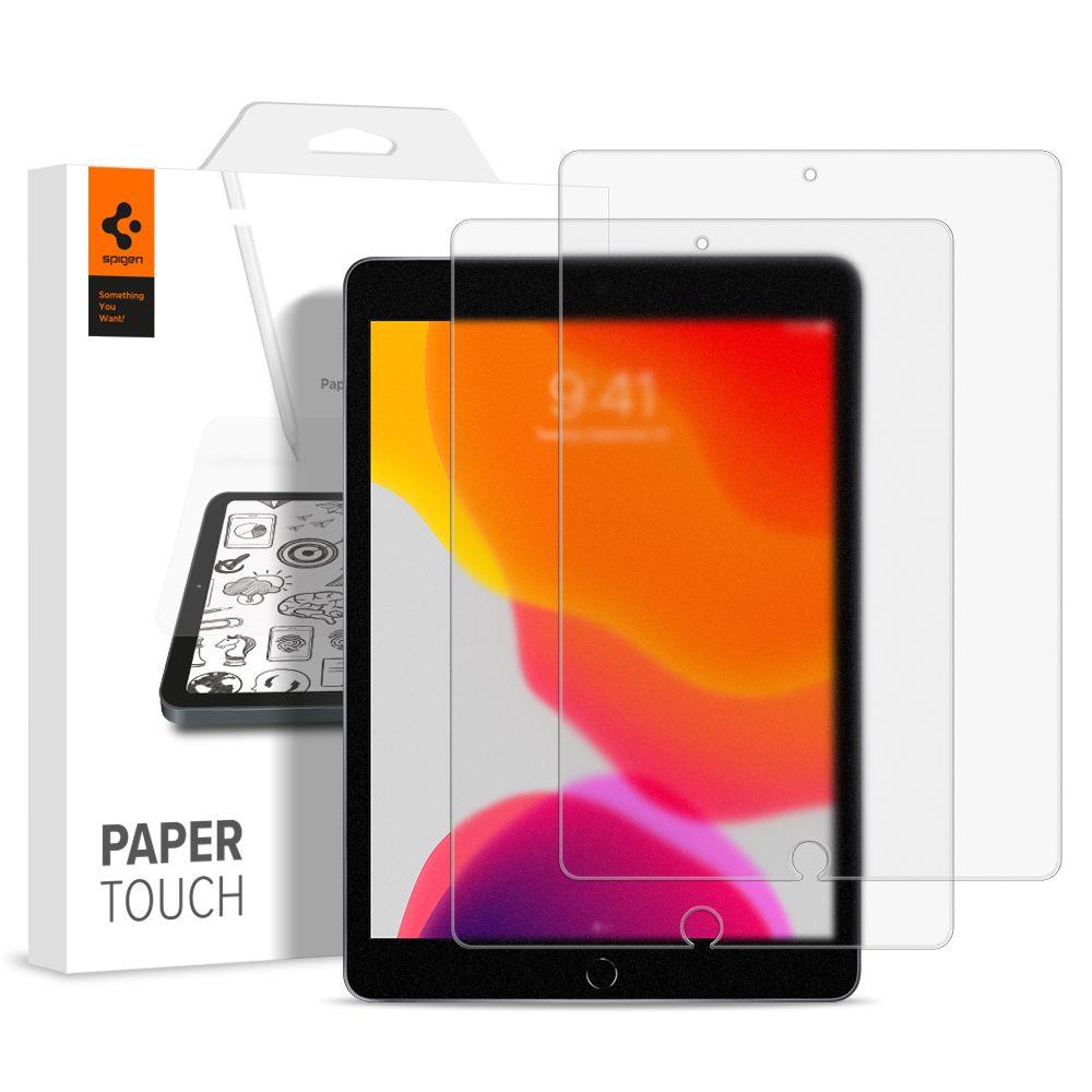 2x Spigen Papierähnliche Displayfolie Zeichnen Skizzieren für iPad 7/8 10.2 2019/20/21