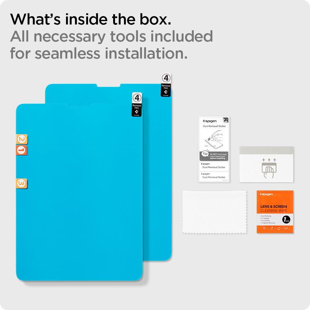 2x Spigen Papierähnliche Displayfolie Zeichnen Skizzieren für iPad 7/8 10.2 2019/20/21