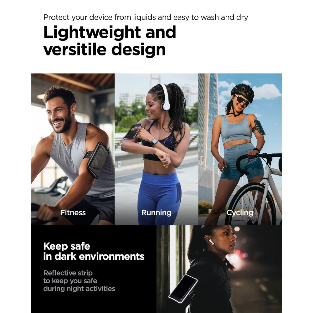 Spigen A700 Sport Armband Dynamic Shield bis 6.9 Zoll schwarz