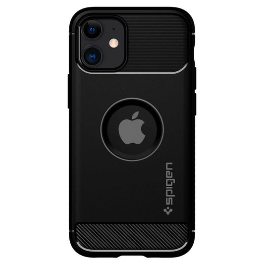 Spigen Rugged Armor Back Case Schutzhülle für iPhone 12 Mini schwarz matt