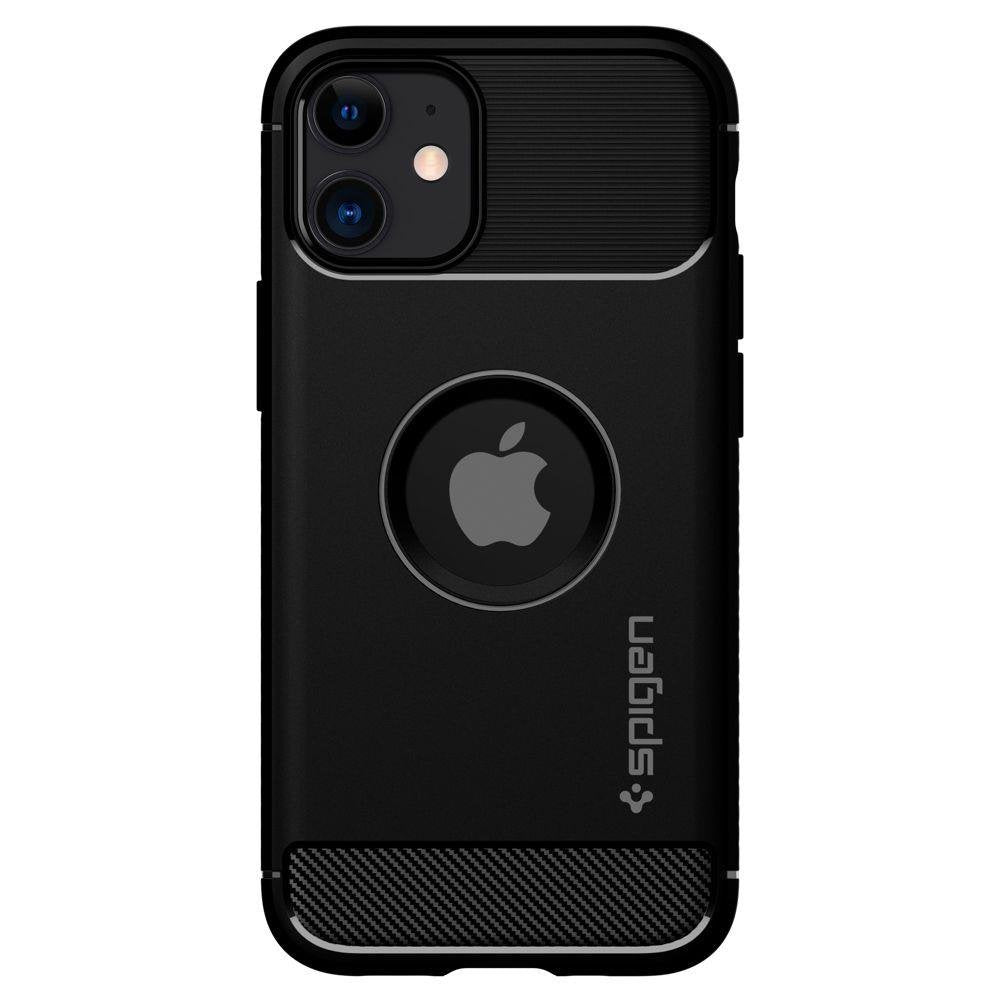 Spigen Rugged Armor Back Case Schutzhülle für iPhone 12 Pro Max schwarz matt