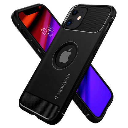 Spigen Rugged Armor Back Case Schutzhülle für iPhone 12 Pro Max schwarz matt - StyleCases