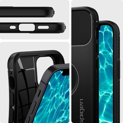 Spigen Rugged Armor Back Case Schutzhülle für iPhone 12 Pro Max schwarz matt - StyleCases