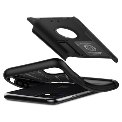 SPIGEN SLIM ARMOR Schutzhülle Back Case für iPhone 11 schwarz matt