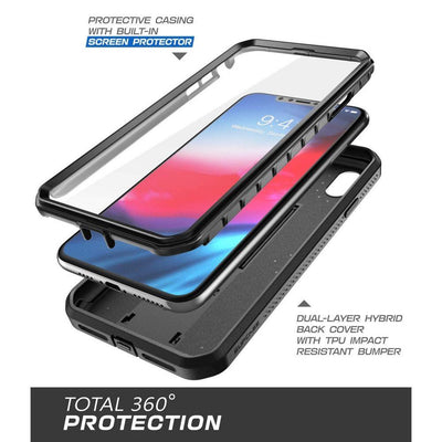 Supcase UB Pro Robuste Luxus Schutzhülle Case für iPhone XR schwarz