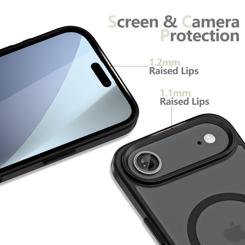 Tech-Protect MagMat MagSafe Hülle für iPhone 17 Air – Schwarz Matt