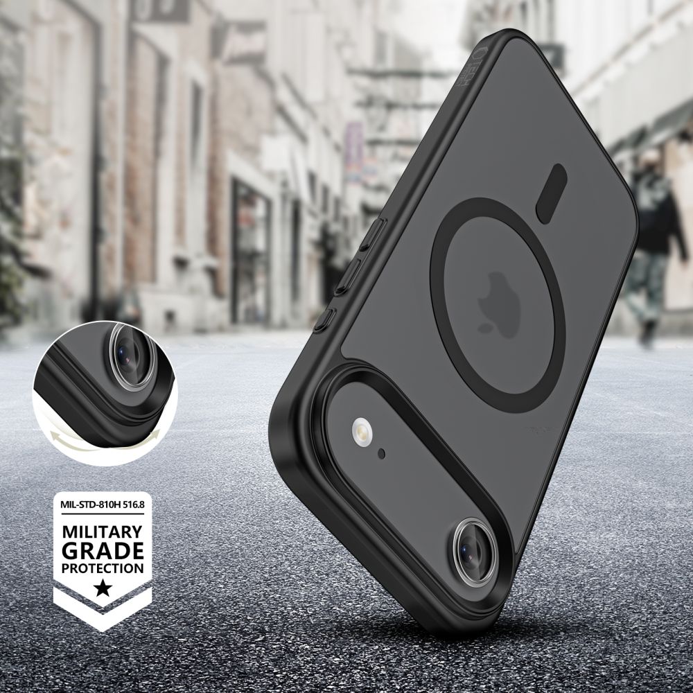 Tech-Protect MagMat MagSafe Hülle für iPhone 17 Air – Schwarz Matt