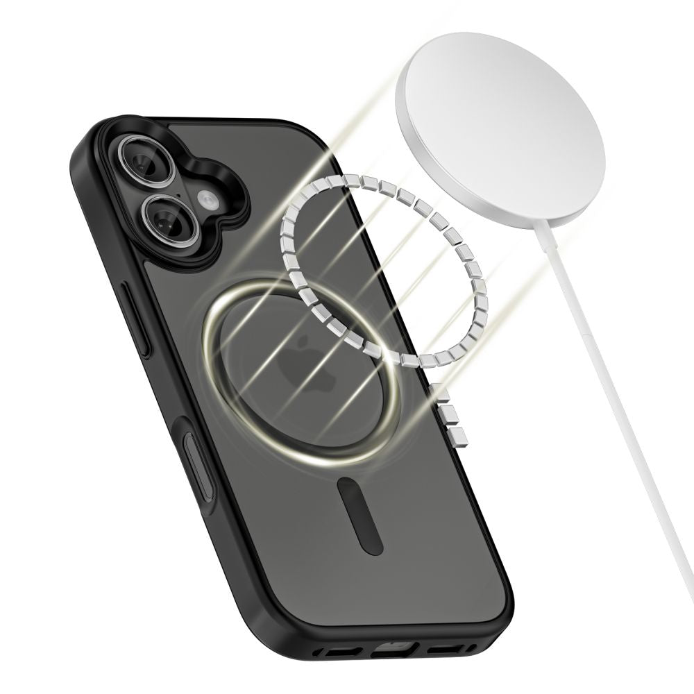 Tech-Protect MagMat MagSafe Hülle für iPhone 17 – Schwarz Matt