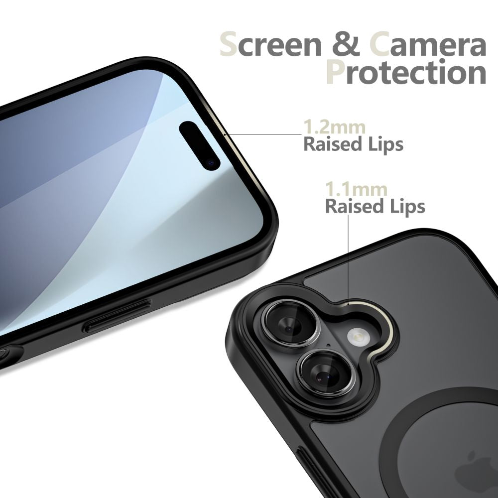 Tech-Protect MagMat MagSafe Hülle für iPhone 17 – Schwarz Matt