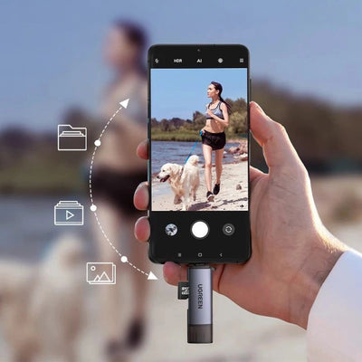 Ugreen OTG 2in1 Lesegerät SD-/Micro-SD-Karten auf USB-A 3.0 USB-C 3.0 (50706)