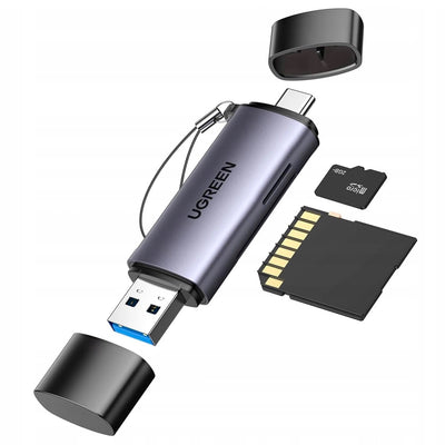 Ugreen OTG 2in1 Lesegerät SD-/Micro-SD-Karten auf USB-A 3.0 USB-C 3.0 (50706)
