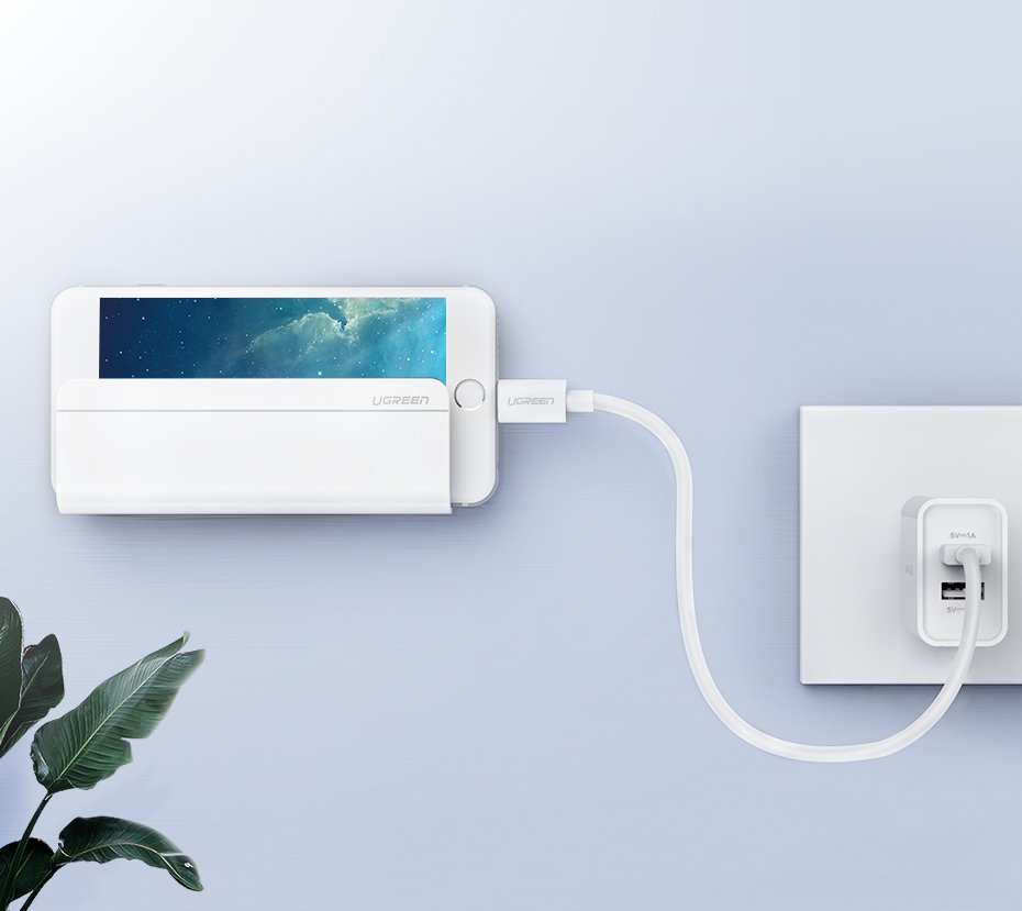 Ugreen Wall Mount Holder Wandhalterung für Smartphones und Tablets weiß