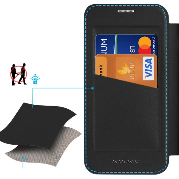 Dux Ducis iPhone 16E Skin X Pro MagSafe Book Case schwarz