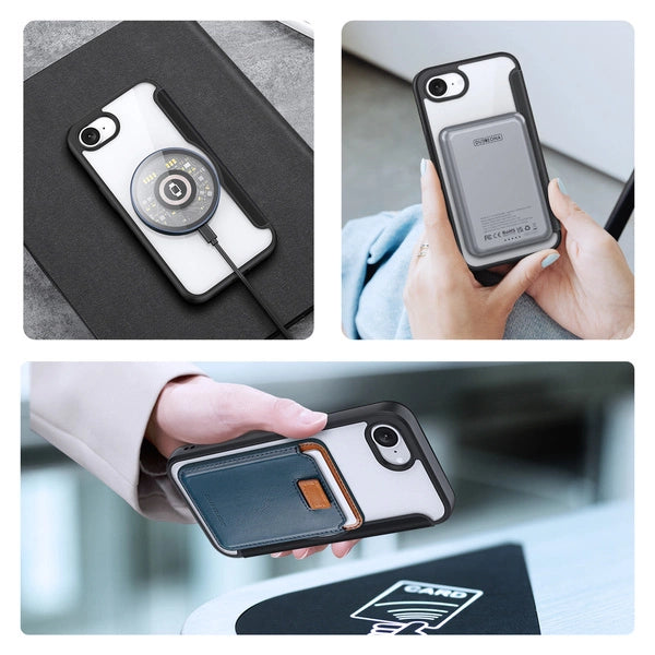 Dux Ducis iPhone 16E Skin X Pro MagSafe Book Case schwarz