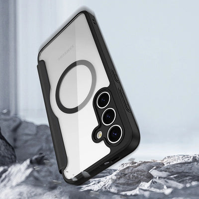 Dux Ducis Skin X Pro Samsung Galaxy S25 MagSafe Book Case schwarz