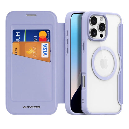 Dux Ducis iPhone 16 Pro Max Skin X Pro MagSafe Book Case schwarz Lila - StyleCases