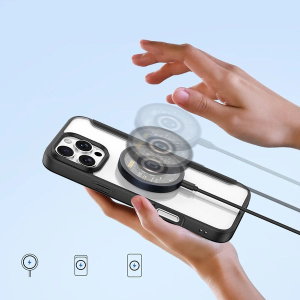 Dux Ducis iPhone 16 Pro Max Skin X Pro MagSafe Book Case schwarz Lila