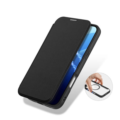 Dux Ducis iPhone 16 Pro Max Skin X Pro MagSafe Book Case schwarz Lila - StyleCases