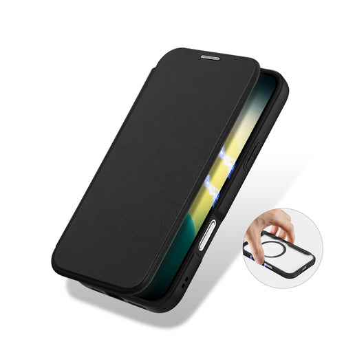 Dux Ducis iPhone 17 Air SkinX Pro MagSafe Book Case mit Wallet Schwarz - StyleCases
