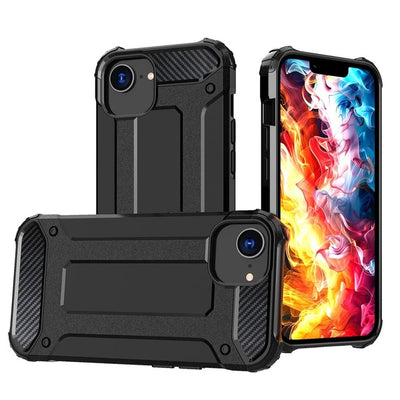 Hybrid Armor Case Schutzhülle für iPhone 16e schwarz