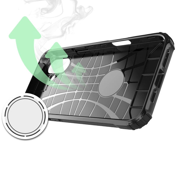 Hybrid Armor Case Schutzhülle für iPhone 16e schwarz