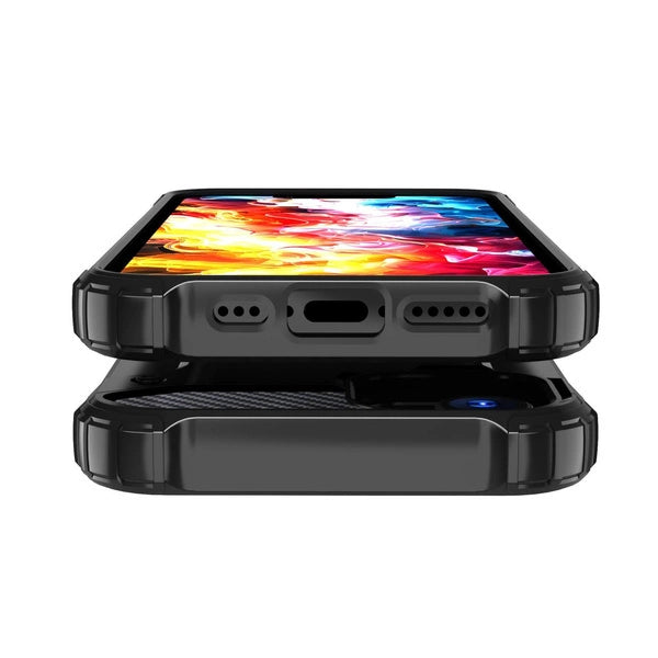 Hybrid Armor Case Schutzhülle für iPhone 16e schwarz
