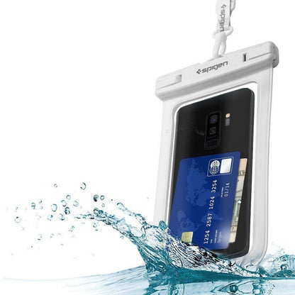 Spigen A600 Universal Wasserdichte Hülle Bade Case Weiß - StyleCases