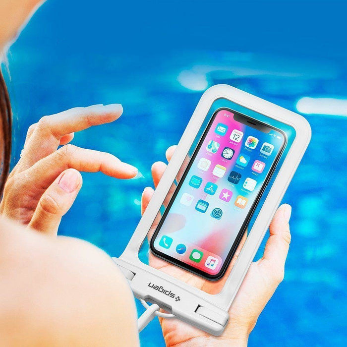 Spigen A600 Universal Wasserdichte Hülle Bade Case Weiß